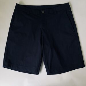 Lululemon Shorts Men 32 Commission Classic Fit 9" Warpstreme Navy Blue Chino